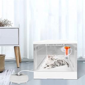 img 2 attached to 🐾 TML Pet Nebulization Box - Puppy & Kitten Nebulizer with Incubation Brooder, Atomization Kit, and Heating Pad for Nursery Care, Oxygen Therapy, and Pet Comfort