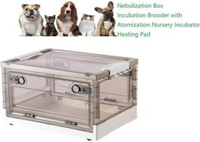 img 3 attached to 🐾 TML Pet Nebulization Box - Puppy & Kitten Nebulizer with Incubation Brooder, Atomization Kit, and Heating Pad for Nursery Care, Oxygen Therapy, and Pet Comfort