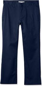 img 4 attached to Boys' Straight Front 👖 Uniform Pants by Amazon Essentials