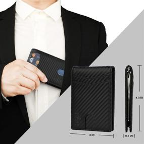 img 1 attached to 👔 Ultimate Wallet Blocking Minimalist Bifold Pocket: Essential Men's Accessory