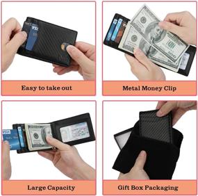 img 3 attached to 👔 Ultimate Wallet Blocking Minimalist Bifold Pocket: Essential Men's Accessory