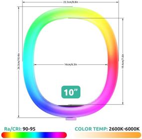 img 3 attached to 🌈 【Enhanced】 Adjustable RGB 10 Inch with 3 Color Options