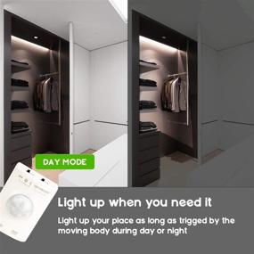 img 1 attached to Amagle Nature White LED Motion Sensor Strip Closet Light - Dual Mode USB Rechargeable Motion Activated Under Bed Lighting for Bedroom Kitchen Cabinet Stair Night Lights - 4000K