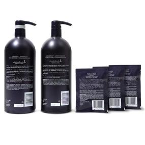 img 3 attached to 🧴 Nexxus Keraphix Shampoo and Conditioner for Damaged Hair, Black, 33.8 Oz, 2 Count + Repair Treatment Masks, 1.5 Oz, 3 Count