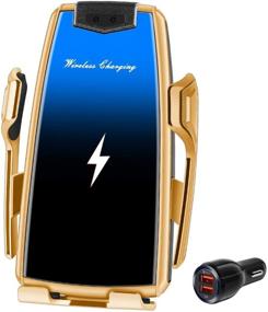 img 4 attached to Wireless Charger Intelligent Automatic Clamping Car Electronics & Accessories