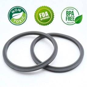 img 3 attached to 🔧 Blender Replacement Parts - Seal Ring Rubber Gaskets with Lips (2 pcs) - Compatible with Nutribullet 600w/900w Series Blenders - Genuine Originals