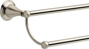 img 3 attached to 🛁 Delta Faucet Double Towel Bar - Sleek Spotshield Brushed Nickel Bathroom Towel Holder | 79625-BN Accessories