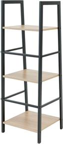 img 2 attached to C-Hopetree 3 Tier Ladder Shelf: Stylish Corner Display Bookshelf with Sleek Black Metal Frame