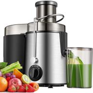 🥤 2021 upgraded juicer machine, whole fruit and vegetable centrifugal juicer with wide feed chute, 2 speeds, pulse function, and bpa free - 400w motor логотип