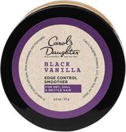 🌟 carol's daughter black vanilla moisture and shine edge control smoother - suitable for dry and dull hair, with aloe and honey - clear edge smoother, edge tamer, 2 oz (packaging may vary) logo