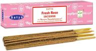 🌹 nag champa satya sai baba incense sticks: authentic fresh rose fragrance логотип