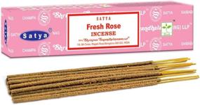 img 1 attached to 🌹 Nag Champa SATYA SAI Baba Incense Sticks: Authentic Fresh Rose Fragrance