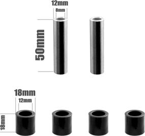 img 1 attached to 🚲 DNM Preload MTB Mountain Wheelchair Bike Rear Suspension Shock Absorber AL 6061 Coil Spring 750 Lbs 150mm (5.9") x 30mm 160mm (6.23") x 35mm 165mm (6.5") x 35mm + Additional Bushing