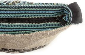 img 1 attached to 🌳 Tranquil Boho Stripes: Tree of Life Canvas Crossbody Sling Purse - Hemp &amp; Cotton Blend, Ideal for Festivals, Beach, Everyday Wear &amp; More