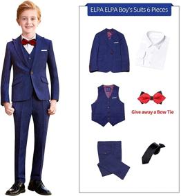 img 1 attached to 👔 ELPA Fashion Children's Festival Performance Boys' Clothing, Suits & Sport Coats