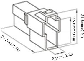 img 1 attached to 🔌 T-Type 2 Pin Way Automotive Wire Connector Kit, Compatible with Kenwood - Male Female Socket Plug and Crimp Wire Terminals