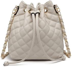 img 4 attached to 👜 MCK Lightweight Women's Handbags & Wallets - Crossbody Drawstring Shoulder Bags