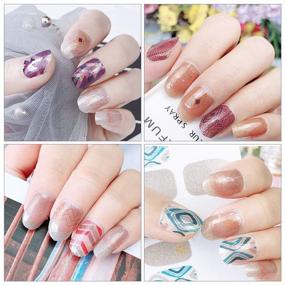 img 2 attached to 💅 20 Full Sheets of Self-Adhesive Nail Art Wraps - Nail Polish Strips with Various Manicure Designs