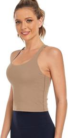 img 2 attached to 👙 Hawthorn Athletic Racerback Removable Women's Clothing for Lingerie, Sleep & Lounge by HeyNuts