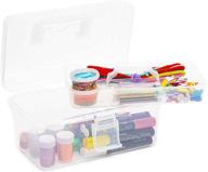 versatile craft storage box with lid and 📦 removable tray - 10 x 6 x 5.75 in logo