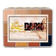 ppi skin illustrator on set dark flesh tone makeup palette: achieve a flawless and realistic dark complexion logo