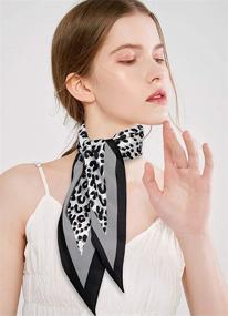 img 3 attached to Stylish GERINLY Animal Print 🐆 Leopard Scarves & Wraps: Must-Have Women's Accessories