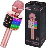 bluetooth karaoke microphone wireless - portable karaoke mic for kids adults logo