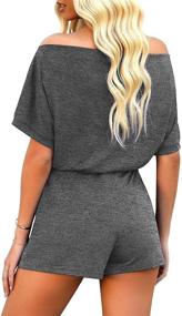 img 3 attached to Stylish Vetinee Womens Keyhole Jumpsuit: Trendy Playsuit for Women's Clothing in Jumpsuits, Rompers & Overalls