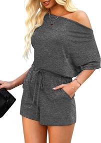 img 1 attached to Stylish Vetinee Womens Keyhole Jumpsuit: Trendy Playsuit for Women's Clothing in Jumpsuits, Rompers & Overalls