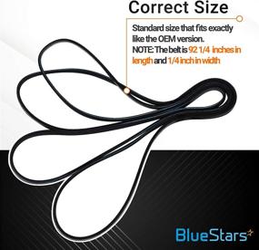 img 1 attached to 🔧 BlueStars Ultra Durable 341241 Dryer Drum Belt Replacement Part - Exact Fit for Whirlpool Kenmore Dryer - Replaces AP2946843 W10127457 PS346995