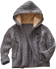 img 4 attached to 👕 Abalacoco Unisex Cardigan Sweater Sweatshirt: Stylish & Versatile Boys' Clothing Choice