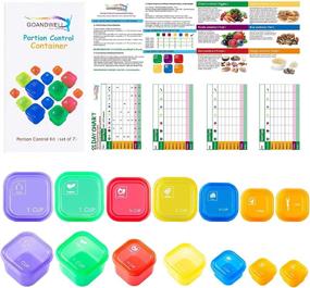 img 3 attached to 🥗 Efficient Portion Control Container Kit: 21 Day Labeled Meal Food Containers with Tally Chart and e-Book (7 Piece Labeled)