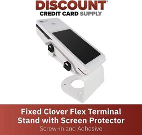 img 3 attached to DCCStands Fixed Clover Flex Terminal Stand With Screen Protector - Screw-In And Adhesive