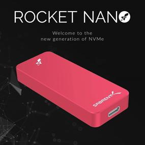 img 3 attached to Sabrent 512GB Rocket Nano External Aluminum SSD (Red) (SB-512-NANO-RED)