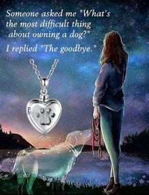 img 1 attached to MANBU 925 Sterling Silver Pet Cremation Jewelry - Memorial Ash Pendant Urn 🐾 Necklace for Dog Cat Women Remembrance, Keepsake Gift for Loss of Loved Furry Friend