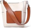 cluci leather handbag designer shoulder logo