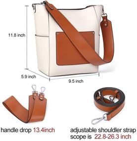 img 2 attached to CLUCI Leather Handbag Designer Shoulder