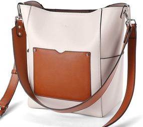 img 3 attached to CLUCI Leather Handbag Designer Shoulder