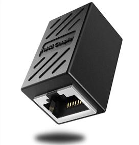 img 4 attached to Чёрный адаптер Ethernet: соединительный кабель RJ45 для женских соединений Cat8, Cat7, Cat6, Cat5e