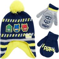 уютная шапка и перчатки cozy pj masks для детей (возраст от 2 до 7 лет) логотип