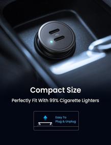 img 2 attached to AINOPE USB C Car Charger, 40W Smallest iPhone 13 Car Charger for Fast Charging PD 3.0 Dual Port - Compatible with iPhone 13/13 Pro/12/12 Pro/12 Mini, Galaxy S20/S10, iPad Pro - All Metal Design