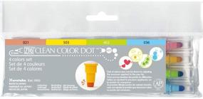 img 4 attached to 🖌️ Kuretake Zig Clean Color DOT 4 Colors Set - Dual Tip Pens for Journaling, Crafts, Illustration, Lettering - 0.5mm Fine Tip & Flexible Dot Tip - AP-Certified, Made in Japan