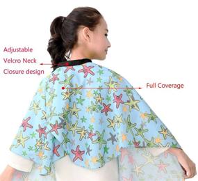 img 3 attached to 💇 Kids Barber Haircut Cape, Stylish Salon Hair Cutting Smock Cover for Toddlers