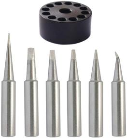 img 4 attached to 🔥 High-Quality T18 Soldering Tip Set – 6pcs Replacement for Hakko FX-888D, FX-888, FX8801, FX-600 – Includes Tip Holder