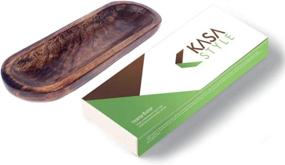 img 3 attached to 🔥 Large Ash Catcher Handmade Home Decor - Double Incense Sticks Holder Burner by Kasa Style Wood