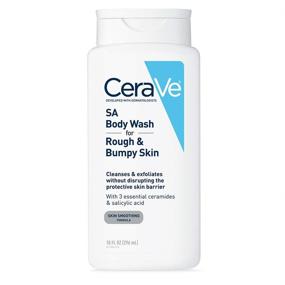 img 4 attached to 🧴 Гель для душа CeraVe с салициловой кислотой | Без запаха, отшелушивающий гель для тела для шершавой и шероховатой кожи | Протестированный на аллергию | 10 унций