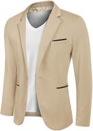 👔 jinidu men's lightweight one button sport coat blazer - casual suit jacket logo