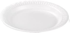 img 3 attached to 🍽️ DART 6PWC 6-Inch Foam Plate, Concorde Non-Laminated Foam Dinnerware in White