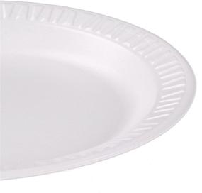 img 1 attached to 🍽️ DART 6PWC 6-Inch Foam Plate, Concorde Non-Laminated Foam Dinnerware in White