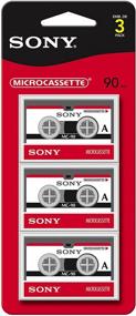 img 1 attached to 📼 Sony MC90R/3 90-minute Microcassette (Pack of 3)